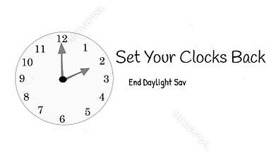 End daylight savings time banner