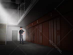Prison Security Guard, Prison, Jail