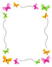 Butterfly border / frame