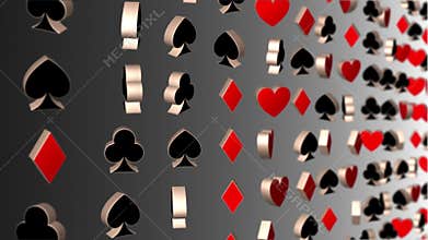 Casino Playing Cards Motion Background