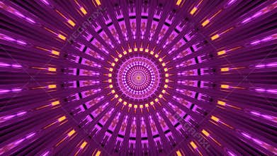 Fantasy Themed Advance Pink Tunnel 4k uhd 3d rendering vj loop