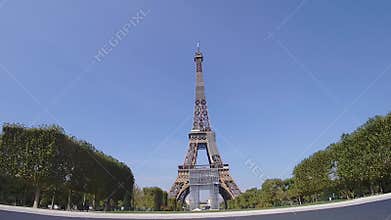 Timelapse of Eiffel Tower in Paris