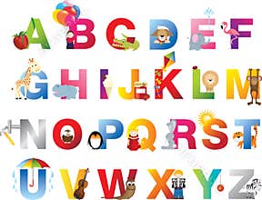 Complete childrens alphabet