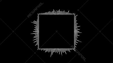 Abstract Music Hud Circle Equalizer Background