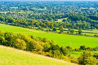 North Downs in Surrey, UK