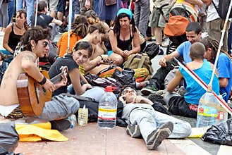 Real democracy now, Barcelona, Spain