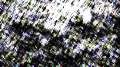 Distressed halftone grunge black and white scratches blurry shaded rough texture background.