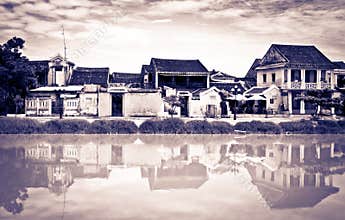 Different vintage look of Hoi An, Vietnam, UNESCO