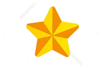 Christmas star logo on white background. Illustration design