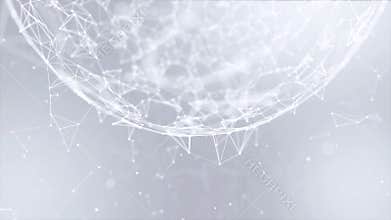 Global telecommunication network, nodes connected