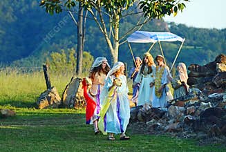 Traditional Jewish Christian holy wedding play Passion of the Christ