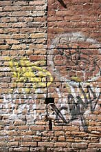 Brick Wall Graffiti