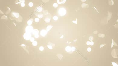 Bokeh is reflected in broken mirror