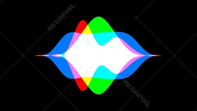 A visualization of audio waveforms