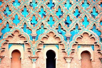 Patterns on Arabic building