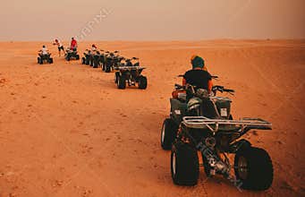 ATV quad bikes for safari trips in Arabian desert, Egypt
