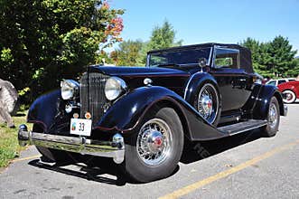 1934 Packard 12 Convertible Antique Car