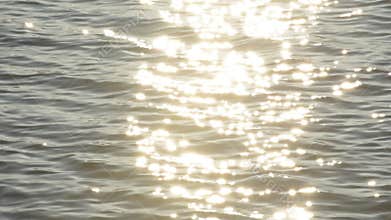 Sunlight reflected in the lake water