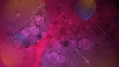 Glowing purple bokeh lights particles motion background