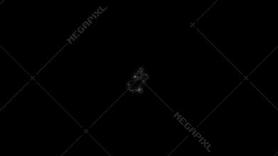 Abstract electric light motion design.Electric spark special effect.2D thunderbolt special effect.