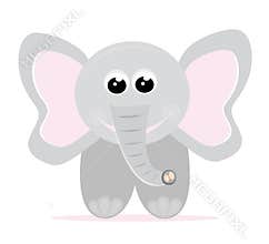 Baby elephant cartoon