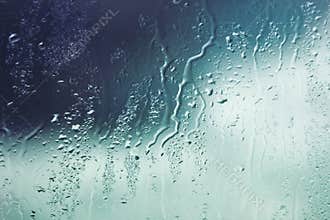 Water drops on window
