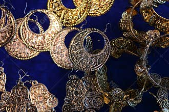 Silver and gold medallions for the necklaces