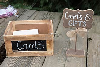 Gift box for wedding gift cards