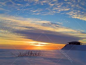 Winter sunset
