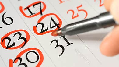 The calendar page date 31