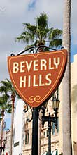 Beverly Hills sign leading to fame and fortune