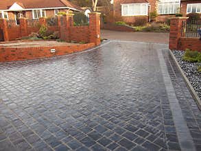 Driveway block paving