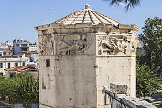 View of Roman Agora in Athens . Famous places in Athens - capital of Greece.