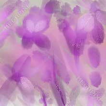 Eye catching illustration of colorful Flowers standing on Table. Elegant  overflowing light purple background.