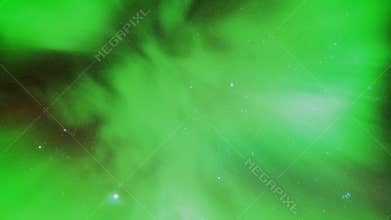 Aurora borealis, a beautiful multi-colored transfusion