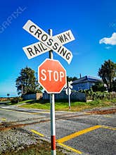Stop Railway Crossing
