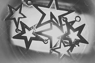The blurred military star