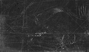 Scratched blackboard surface