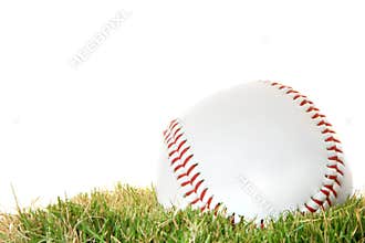 Baseball on Grass