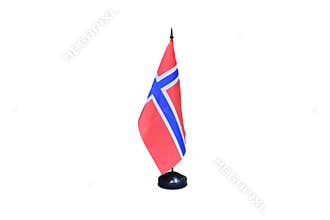 Norway flag isolated on white background
