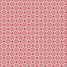 Red and white vintage damask repeat pattern