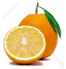 Fresh Orange With Half
