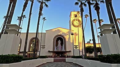 The Entrance to Union Station, Los Angeles