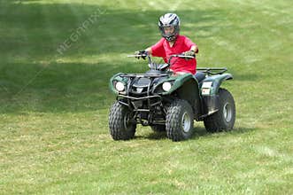 Boy on ATV