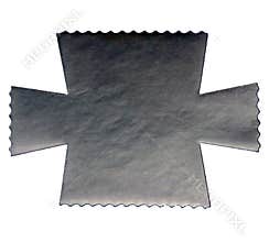 Paper confectionery napkin with solid white paper texture