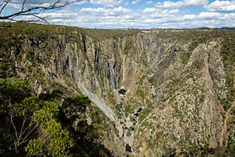 An awe inspiring gorge with two waterfalls