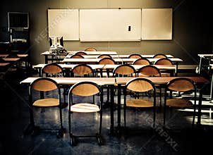 French High School Classroom
