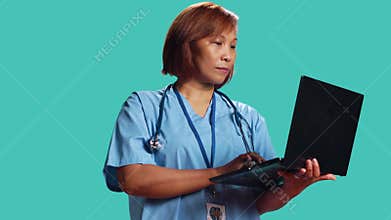 Healthcare expert imputing patient data