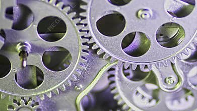 Vintage Mechanical Clock Mechanism