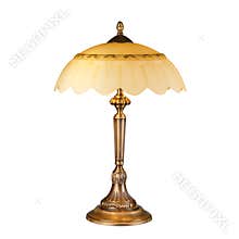 Vintage table lamp isolated on white